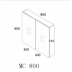 Mirror Cabinet Maize 800mm - MC800 - White